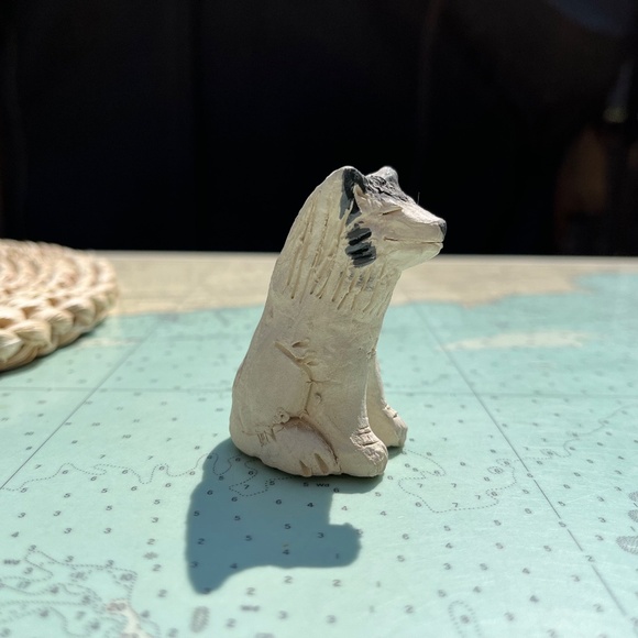 Vintage Miniature Ceramic Handmade Husky - Picture 4 of 8